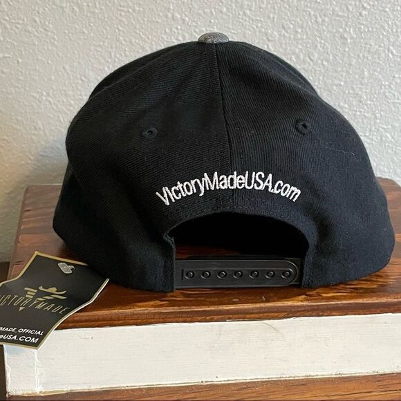 NWT Victory Made Patriot SnapBack Cap Hat Red White Blue and Black - Picture 8 of 9